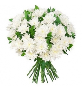 Breath - Bouquet of White Chrysanthemums