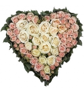 Композиция из роз „Сердце розы“