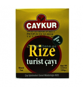 100 გრ. შავი ჩაი, დასაყენებელი, რიზა ტურისტი Rize Turist Caykur, რიზე ცაიკური