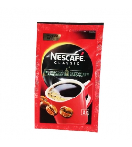 2 გრ. ხსნადი ყავა , კლასიკი , ერთჯერადი ,  NESCAFE, ნესკაფე .