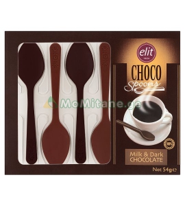 54 გრ. რძიანი შოკოლადი , კოვზები , ( 4 X 15 ) Elit ელიტი