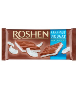 90გრ. ქოქოსით რძიანი შოკოლადის ფილა , Roshen, როშენი, პლიტკა