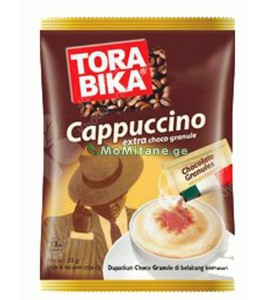 26გრ. კაპუჩინო, ხსნადი ყავა,  ერთჯერადი. Tora Bika, ტორა ბიკა.