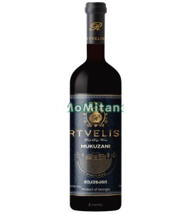 0.75 L. Rtvelisi , Mukuzani , red dry wine