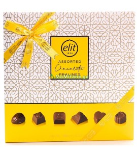 365 gr. Chocolate Assortment, Mixed, Yellow, Elit Elite, Gift Wrap