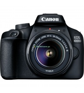 ციფრული კამერა , Canon EOS 4000D Black + Lens EF-S 18-55 DC III