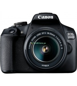 ციფრული კამერა , Canon EOS 2000D Black + Lens EF-S 18-55 IS II