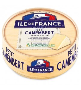 125გრ. ყველი კამემბერი , ქარხნული ყველი , რძის ნაწარმი , Ile De France .