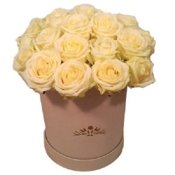 Букет белых роз „Герда“
