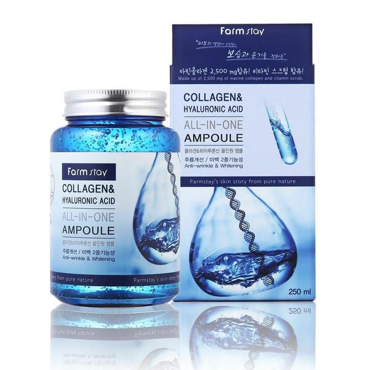 Farm Stay Hyaluronic Collagen Serum სახის შრატი 250მლ